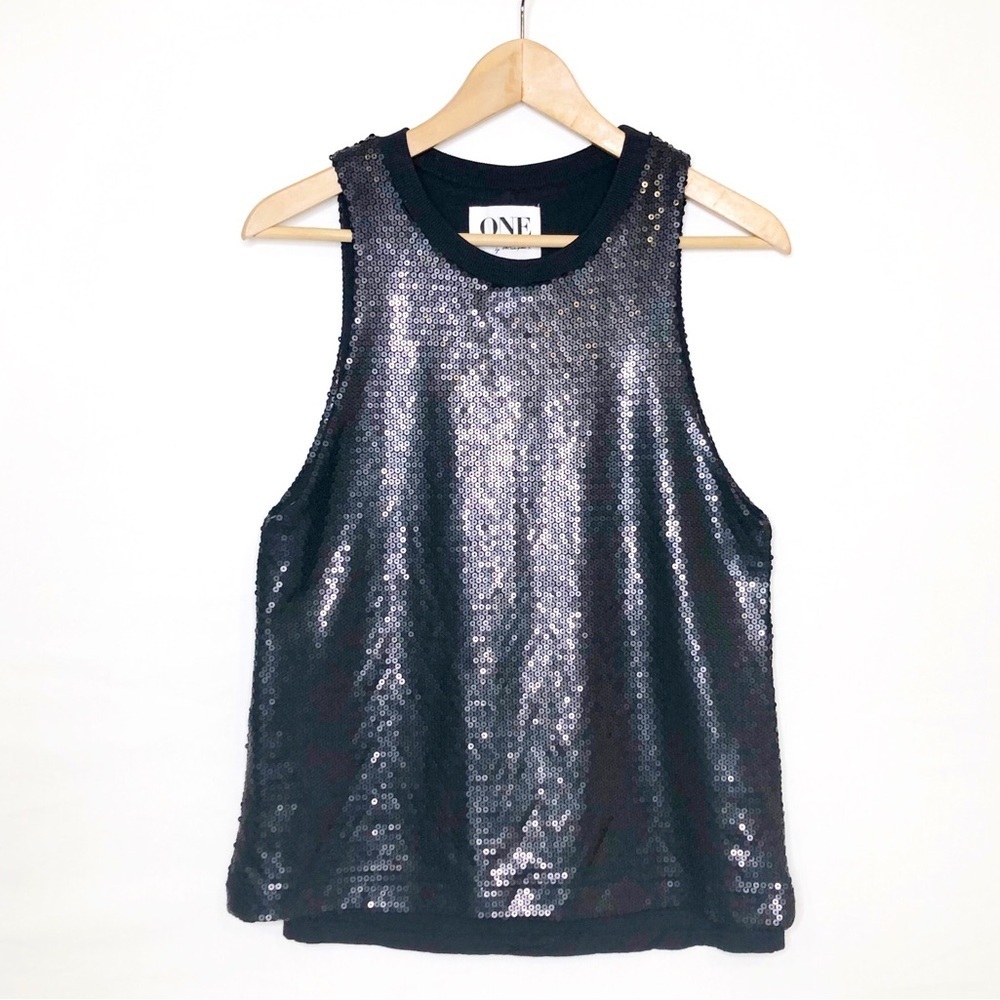 One Teaspoon Black, sequin tank top